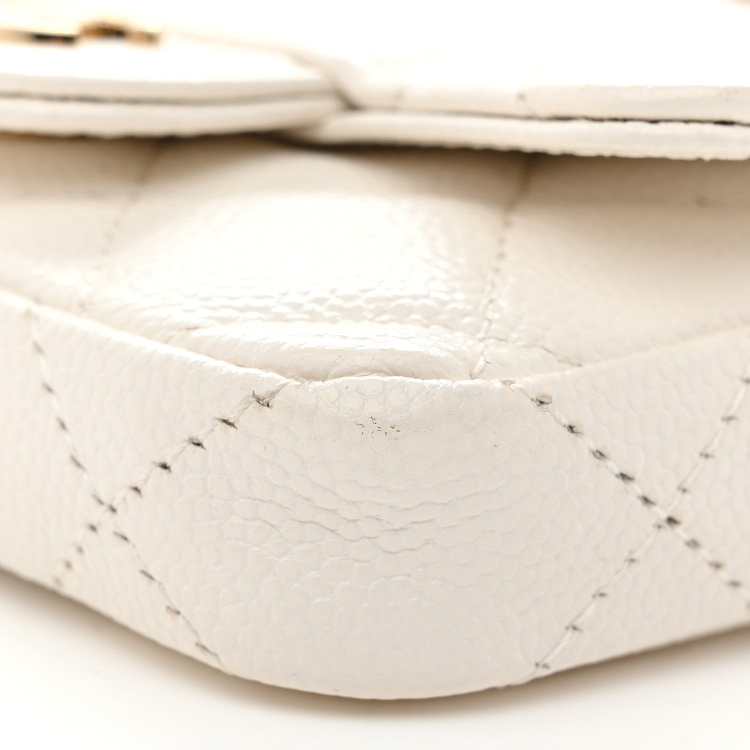 Chanel Caviar Quilted Belt Bag White 11 of 11