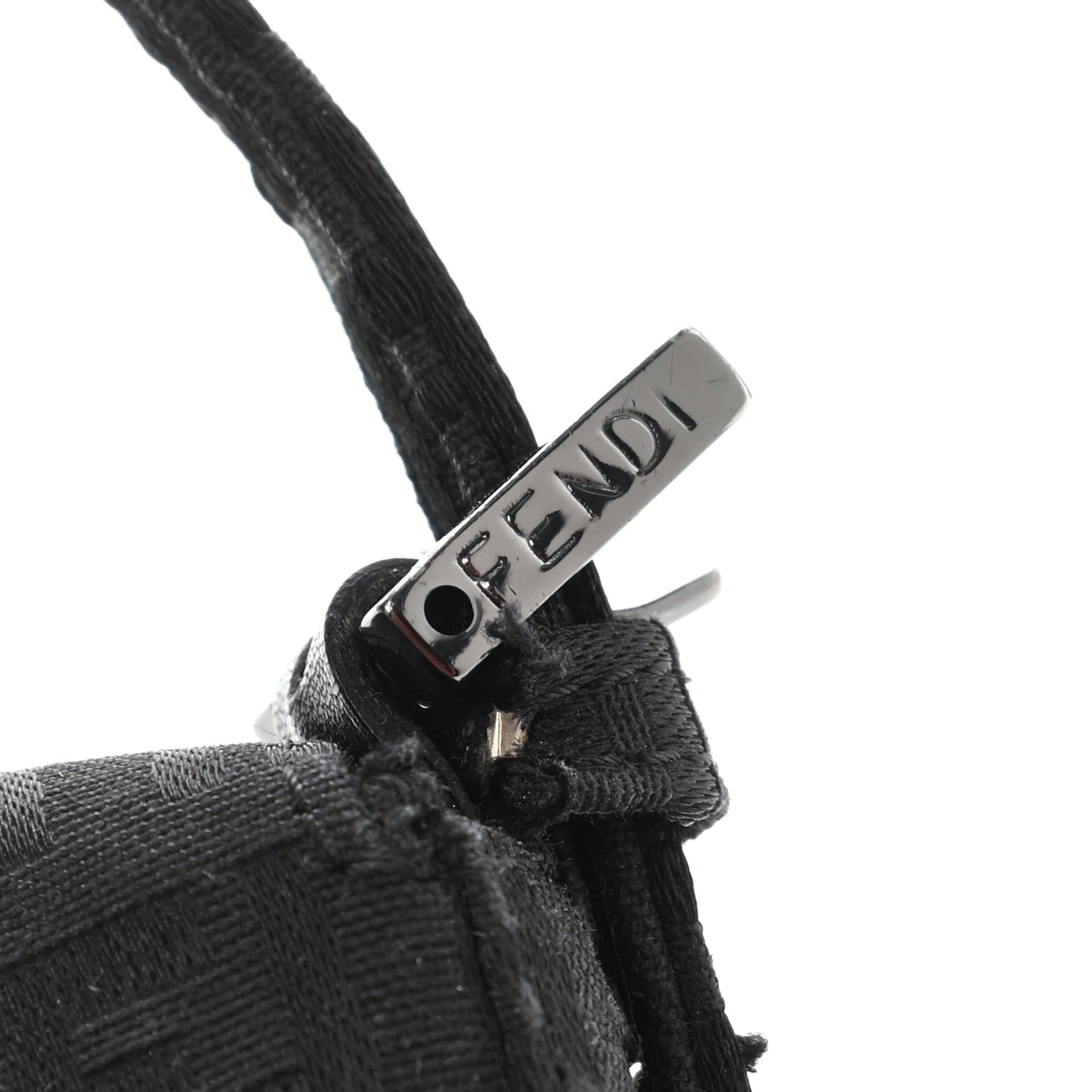 Fendi Zucchino Mini Baguette Black 10 of 14