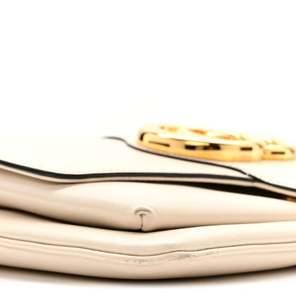 Gucci Calfskin Small Arli Flap Shoulder Bag Mystic White 10 of 14