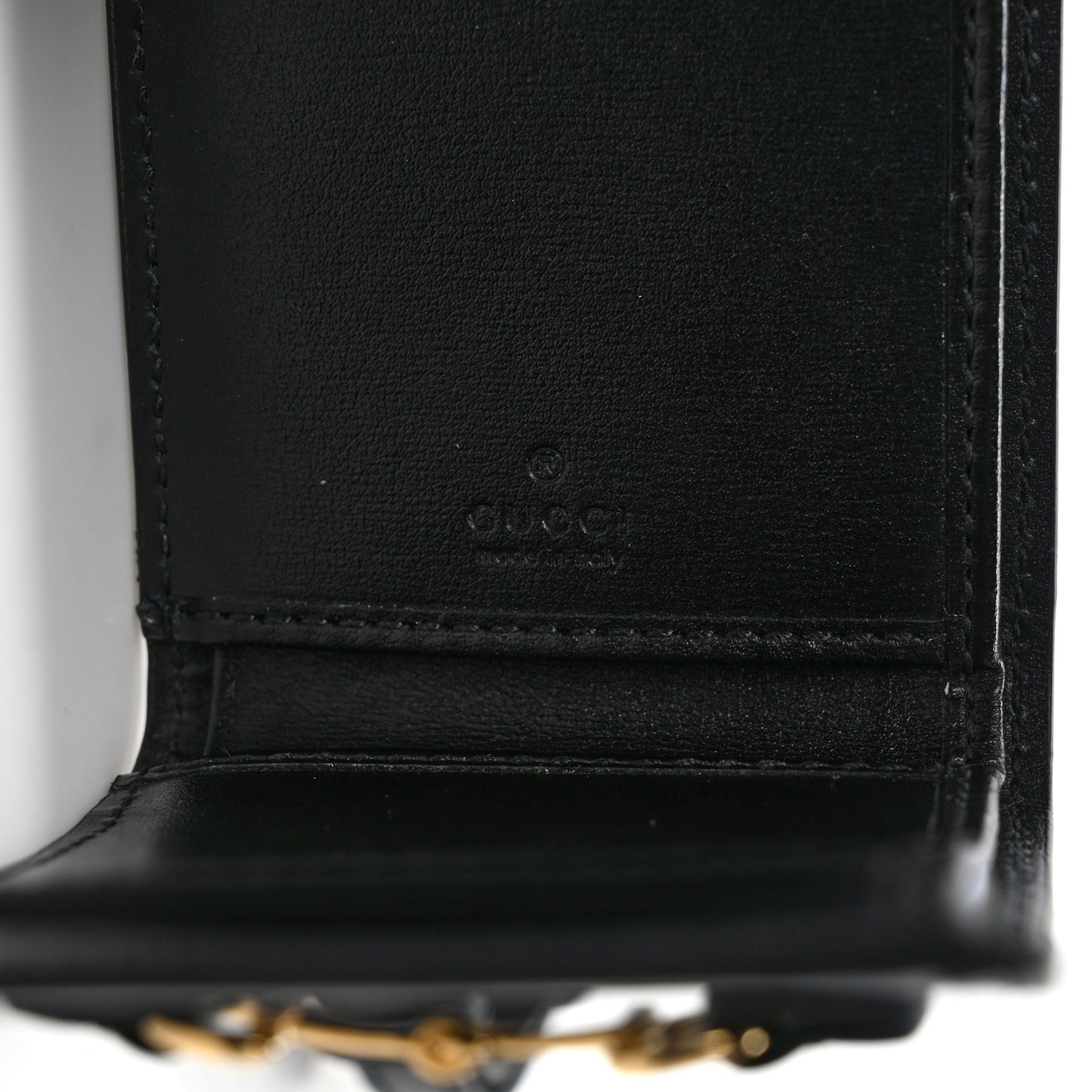 Boarded Plutone Calfskin Mini Horsebit 1955 Crossbody Bag Black