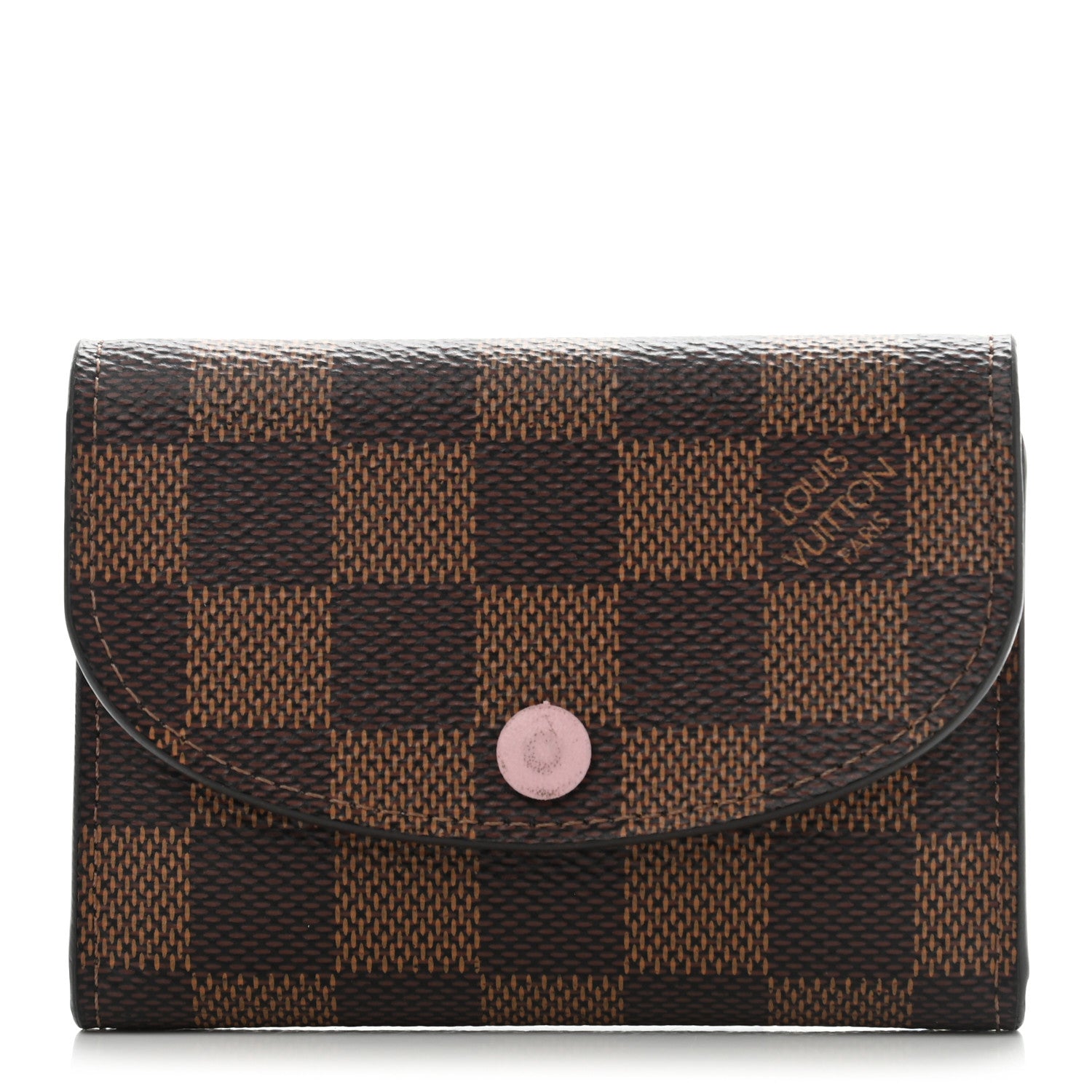Louis Vuitton Damier Ebene Rosalie Coin Purse Rose Ballerine 1 of 10