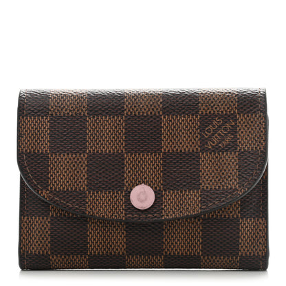 Louis Vuitton Damier Ebene Rosalie Coin Purse Rose Ballerine 1 of 10