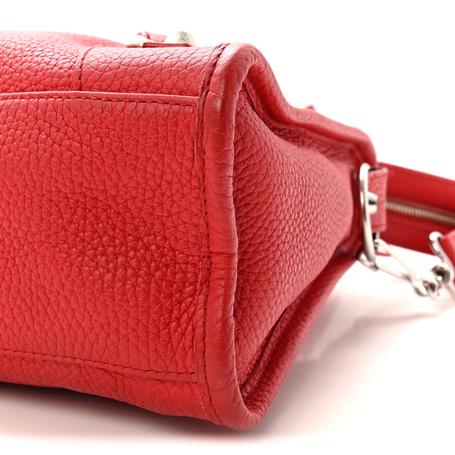 Balenciaga Vibrato Calfskin Classic Silver Hardware S City Rouge Cerise 11 of 11