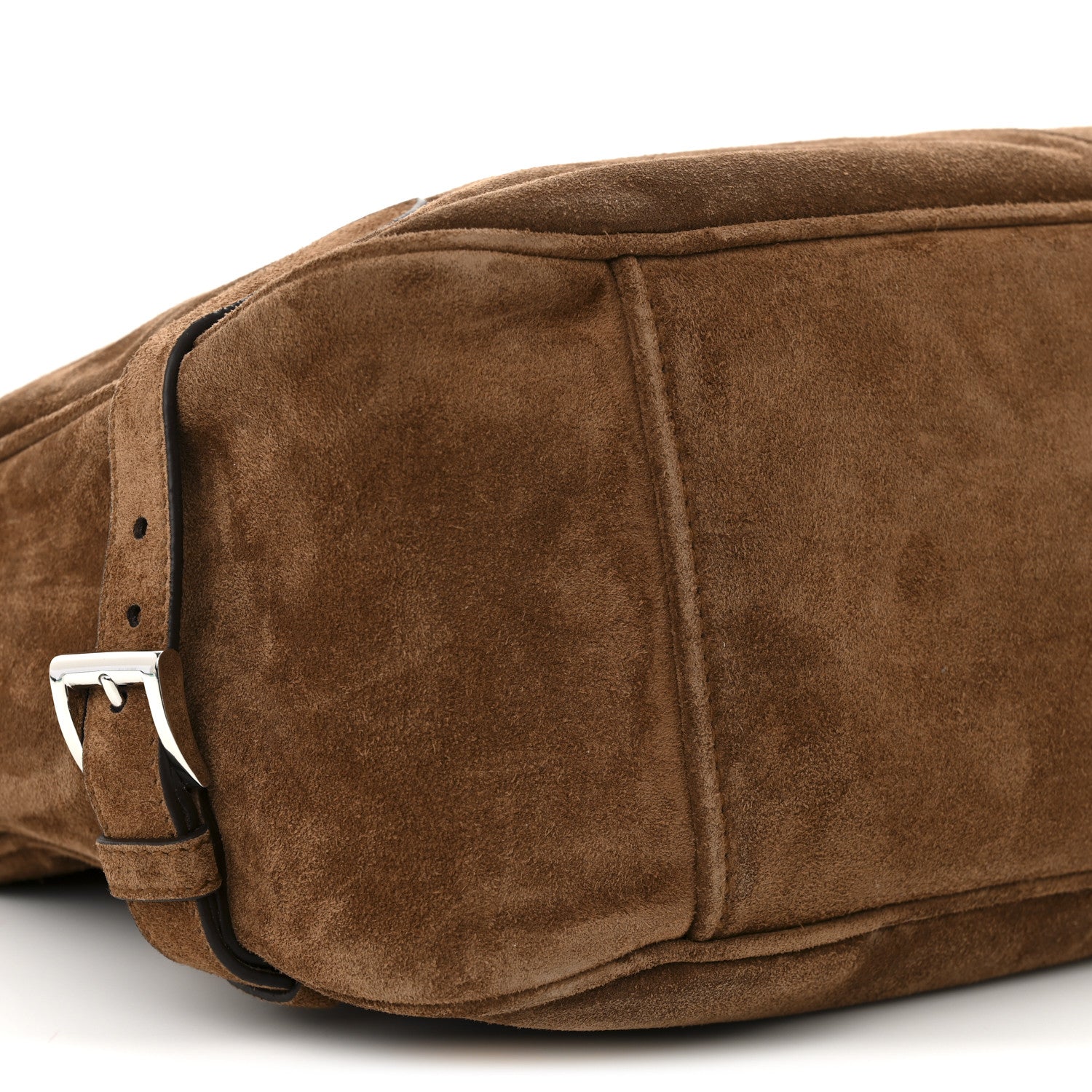 Prada Scamosciato Suede Shoulder Bag Cacao 8 of 9