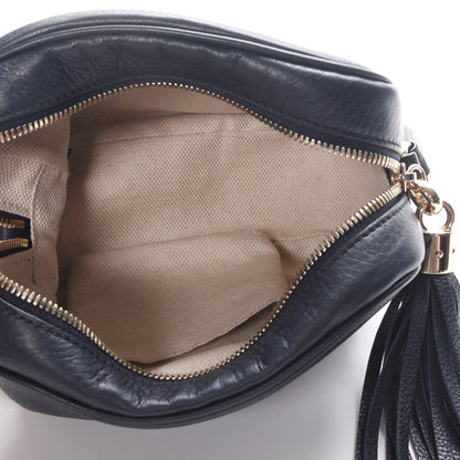 Gucci Pebbled Calfskin Small Soho Disco Bag Blue 5 of 7