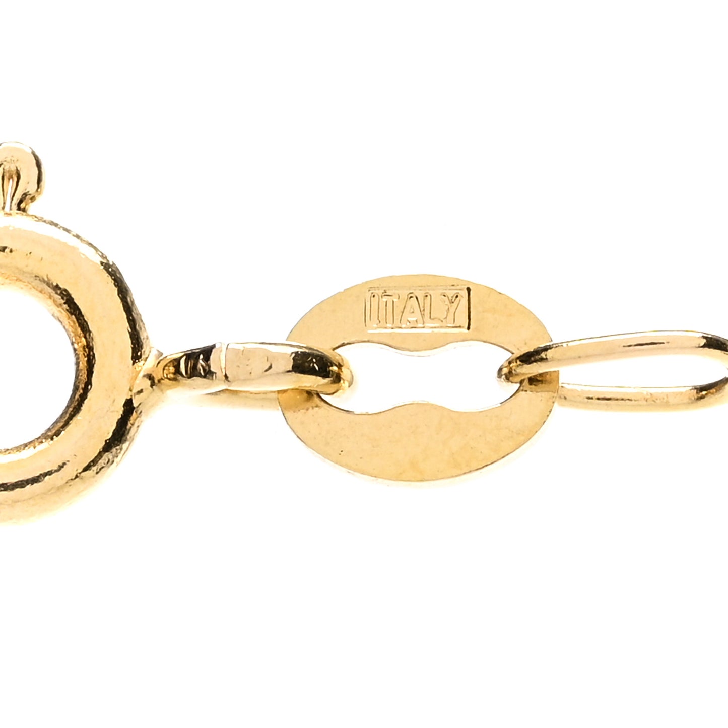 18K Yellow Gold Small Leaf Necklace