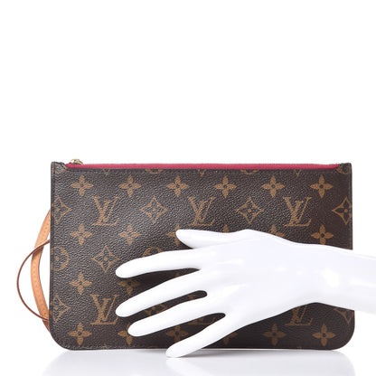 Louis Vuitton Monogram Neverfull MM GM Pochette Pivoine 2 of 11