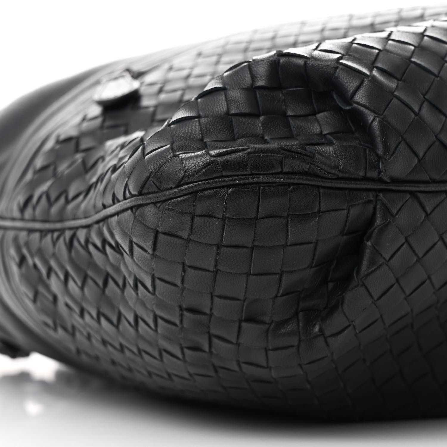 Bottega Veneta Cervo Deerskin Intrecciato Julie Tote Black 8 of 9