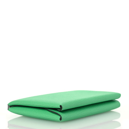 Hermes Epsom Verso Calvi Duo Card Case Vert Comics Vert Fizz 4 of 9