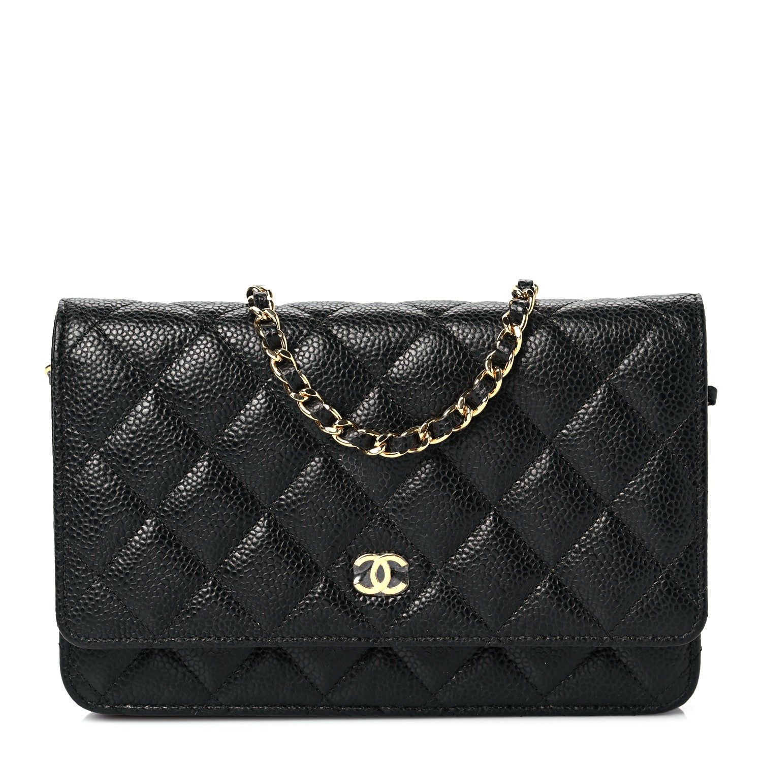 Chanel Caviar Quilted Wallet On Chain WOC Black 1 of 11