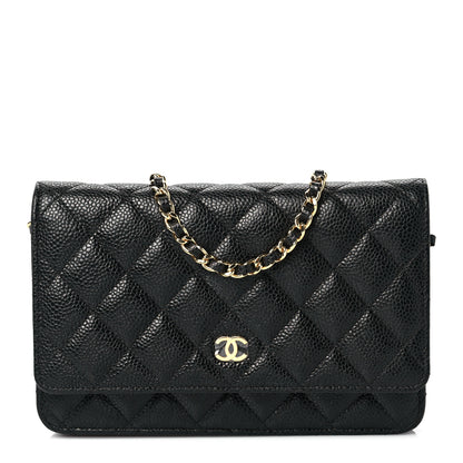 Chanel Caviar Quilted Wallet On Chain WOC Black 1 of 11