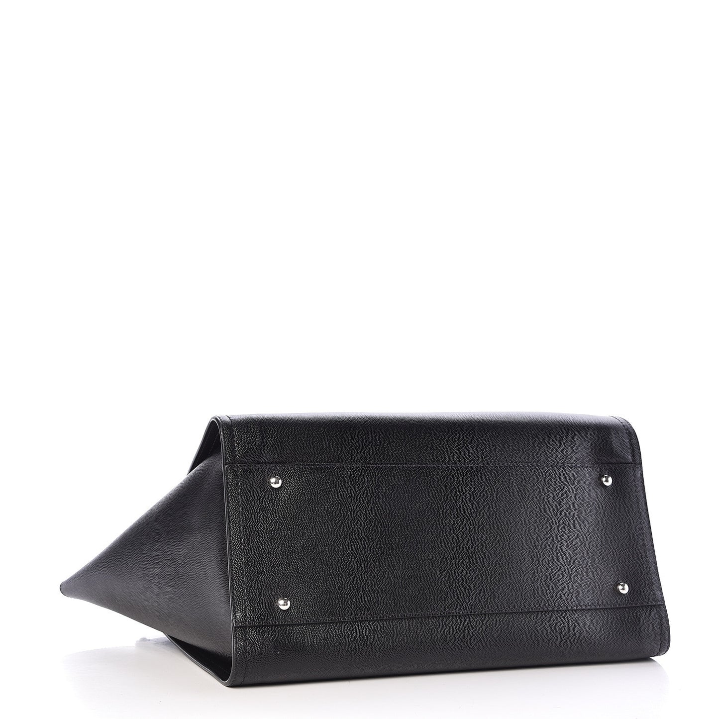 Caviar Medium Studded Deauville Tote Black