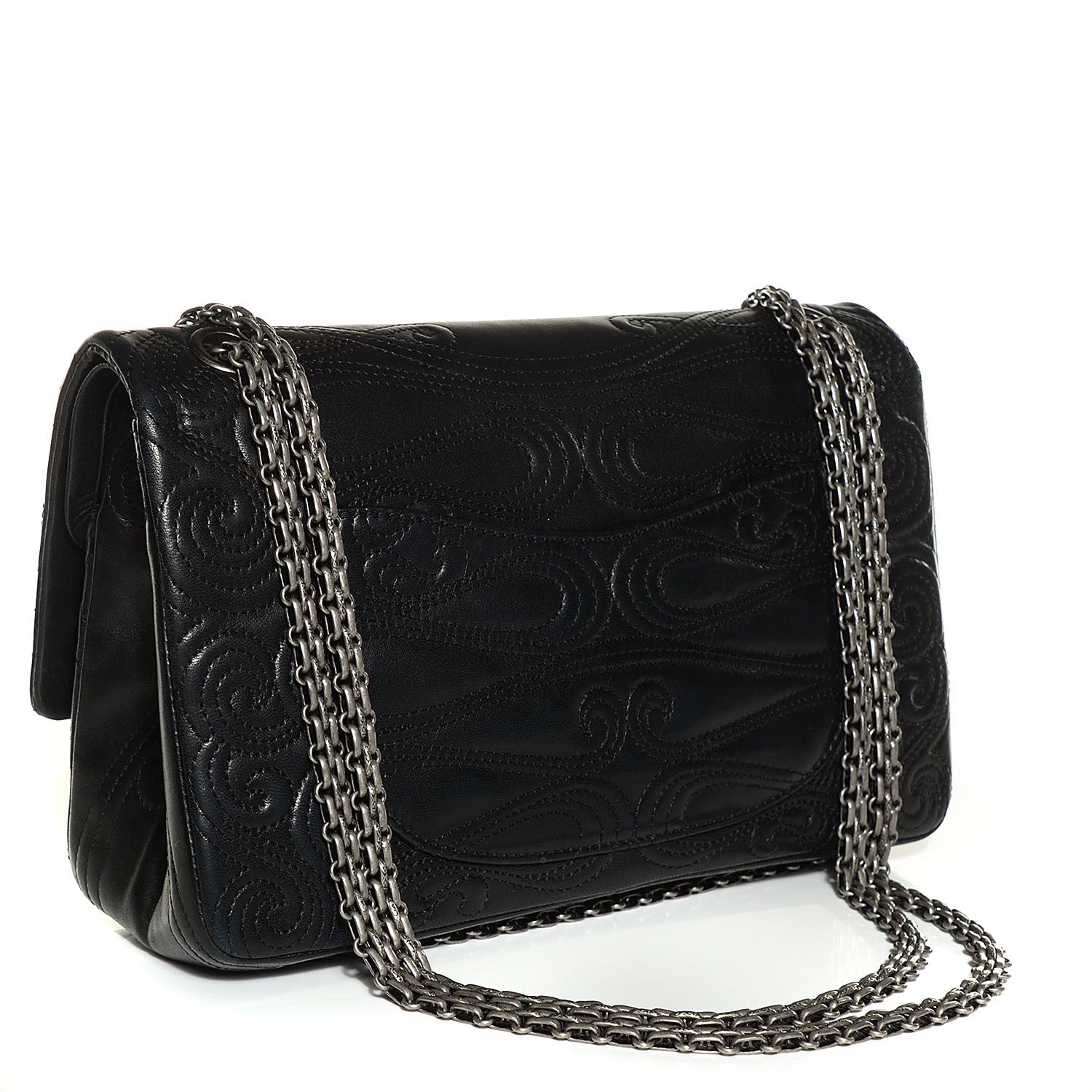 Chanel Lambskin 2.55 Reissue 226 Moscou Flap Black 3 of 9