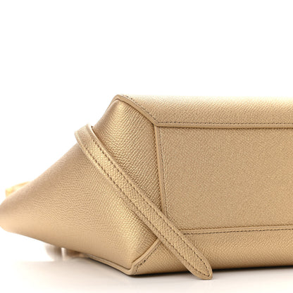 Celine Laminated Calfskin Nano Belt Bag Gold 9 of 11