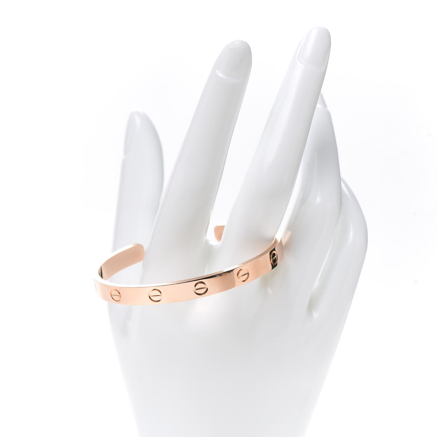 Cartier 18K Pink Gold LOVE Cuff Bracelet 17 2 of 4