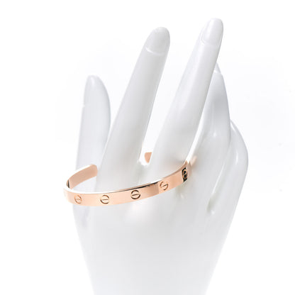 Cartier 18K Pink Gold LOVE Cuff Bracelet 17 2 of 4