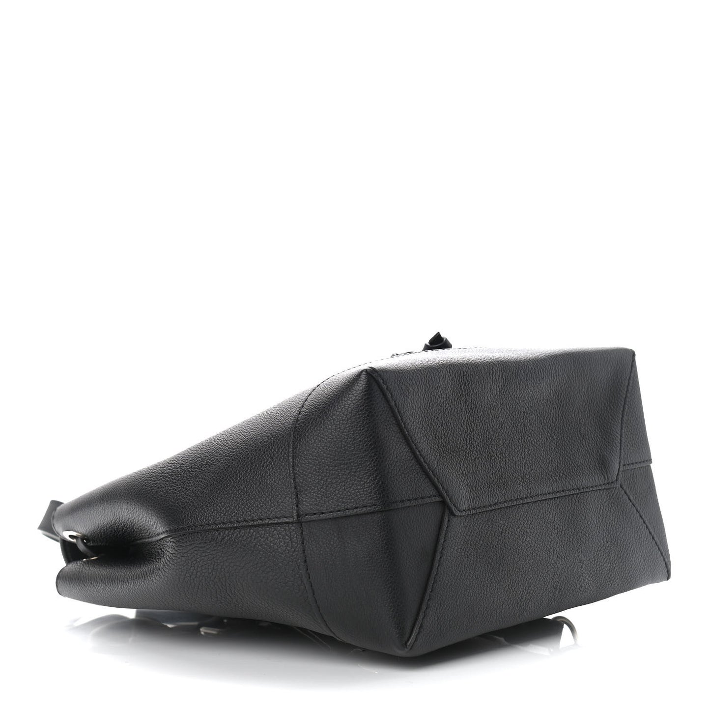 Calfskin Lockme Backpack Black