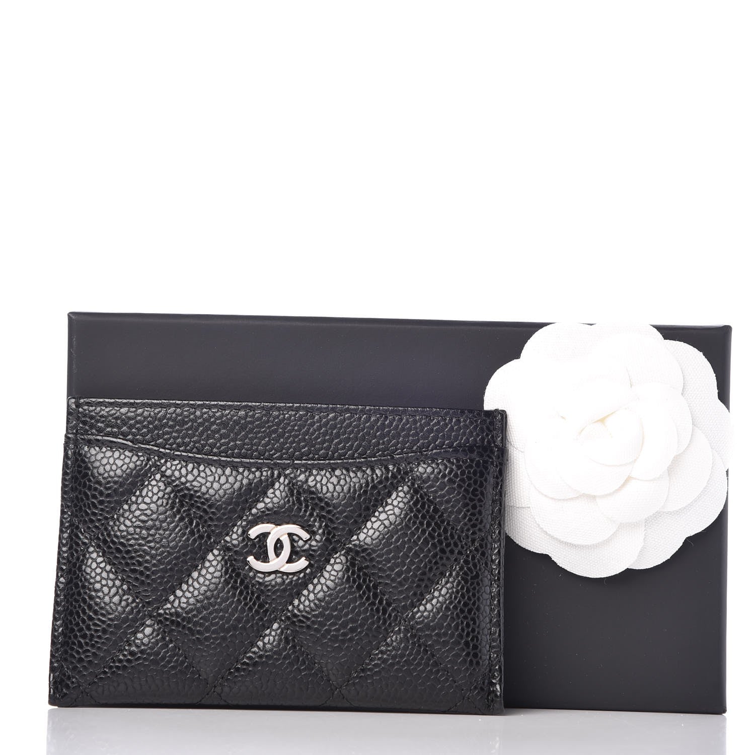 Chanel Caviar Quilted Card Holder Black 9 of 9