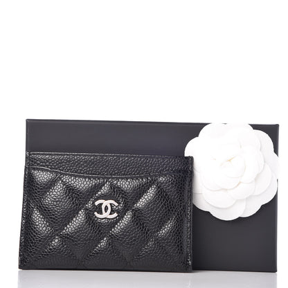 Chanel Caviar Quilted Card Holder Black 9 of 9