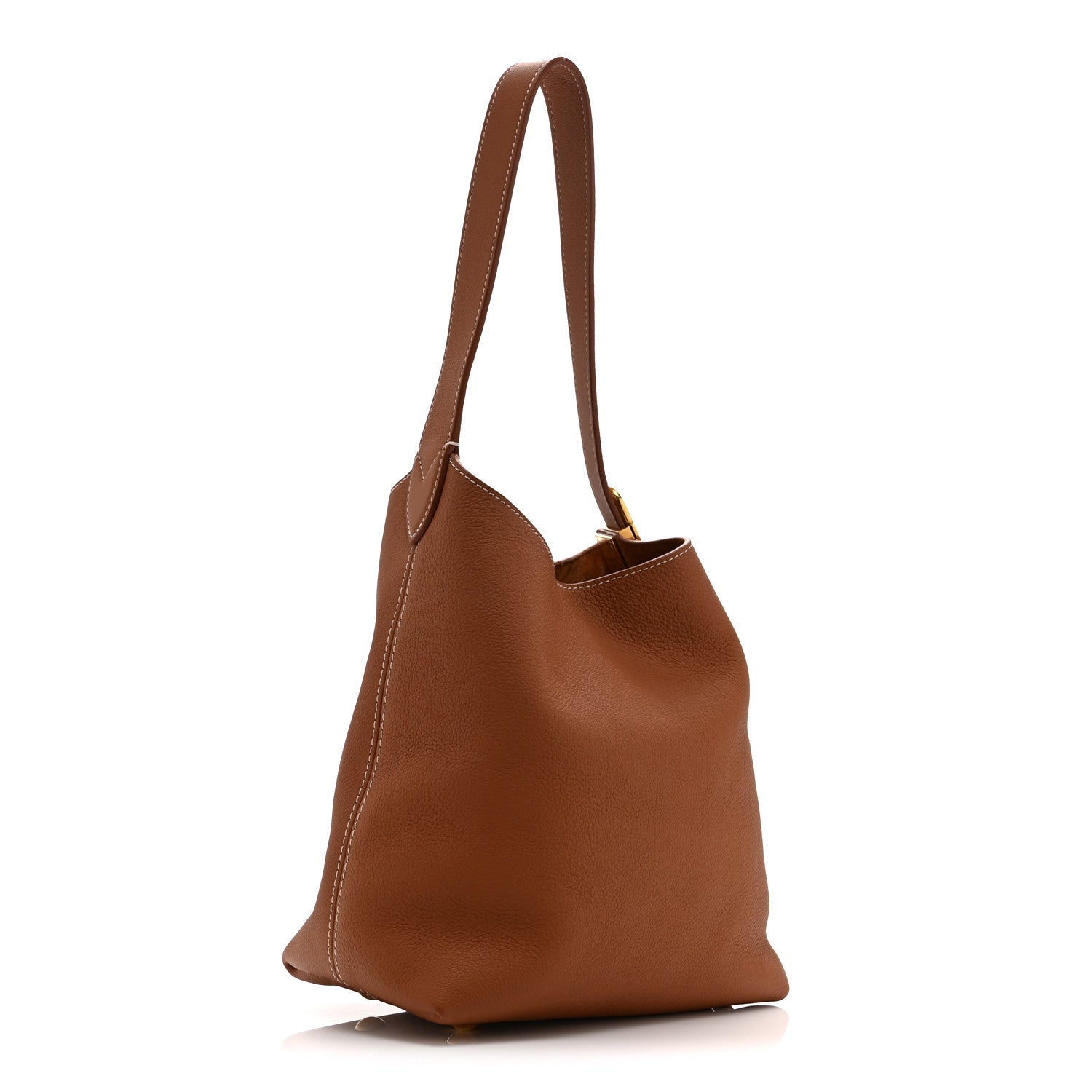 Louis Vuitton Grained Calfskin Low Key Hobo PM Cognac 4 of 10