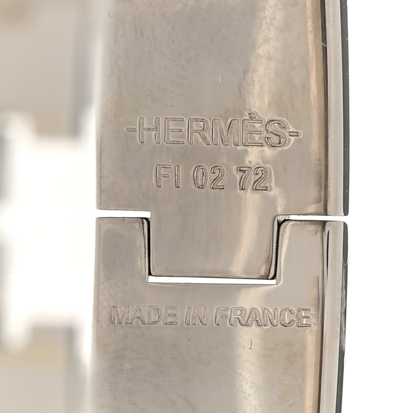 Enamel Narrow Clic Clac H Bracelet PM Creme