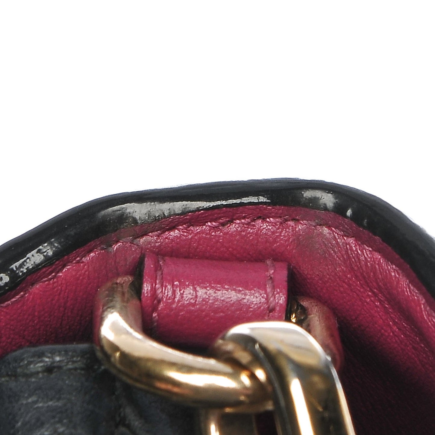Bullcalf Medium Be Dior Flap Black Fraise
