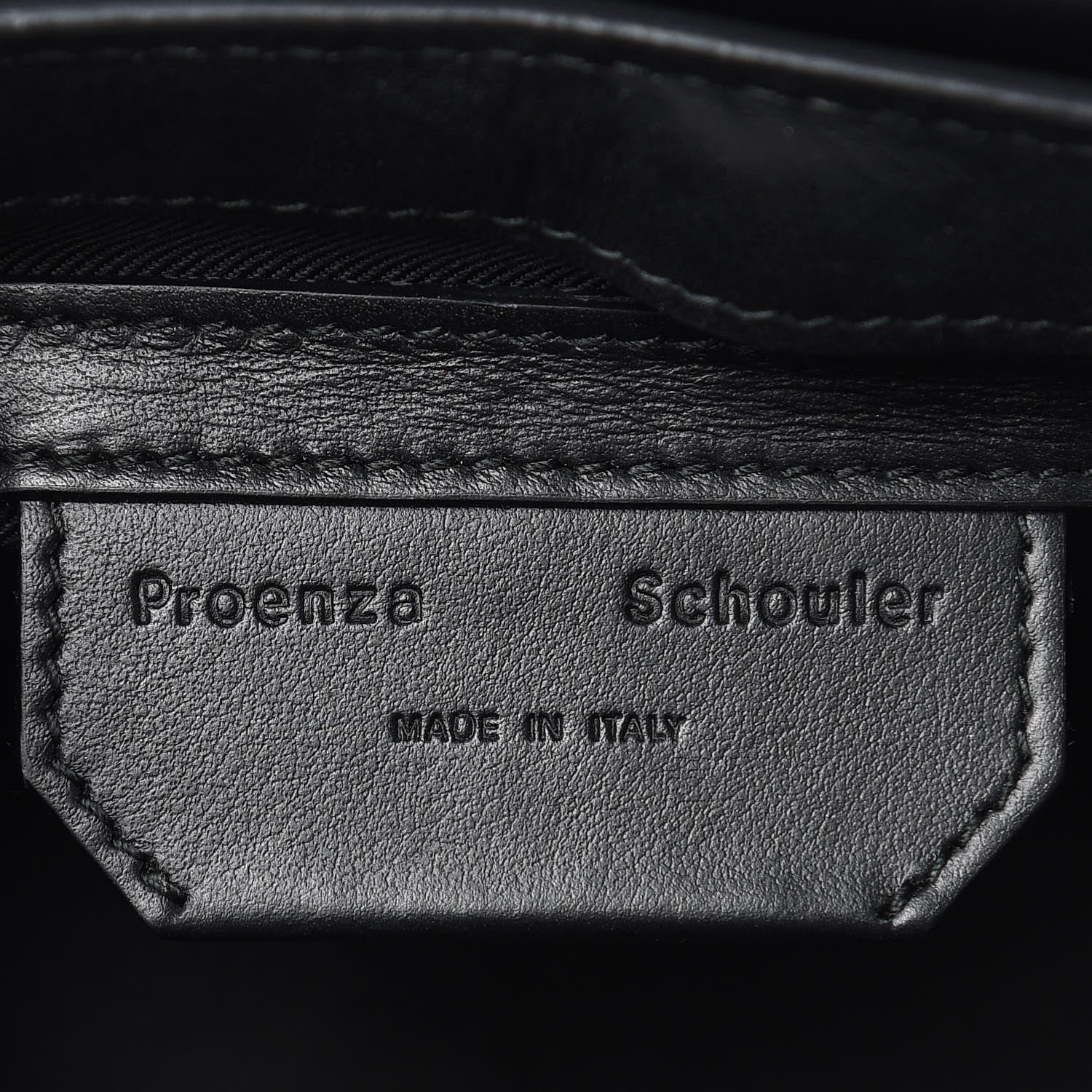 Proenza Schouler Smooth Calfskin Crochet Tiny PS11 Classic Shoulder Bag Black 8 of 12