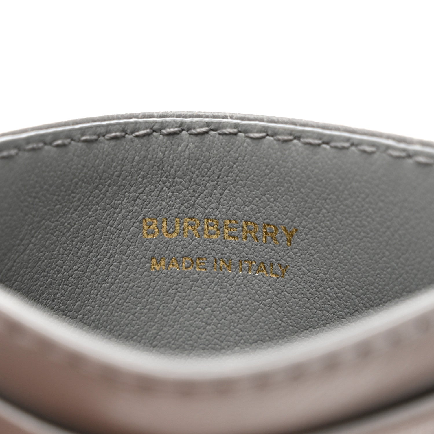 Burberry Lambskin Quilted Small Lola Card Holder Grey 6 of 6