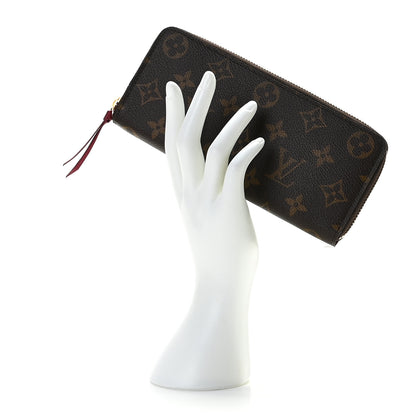 Louis Vuitton Monogram Clemence Wallet Fuchsia 2 of 10