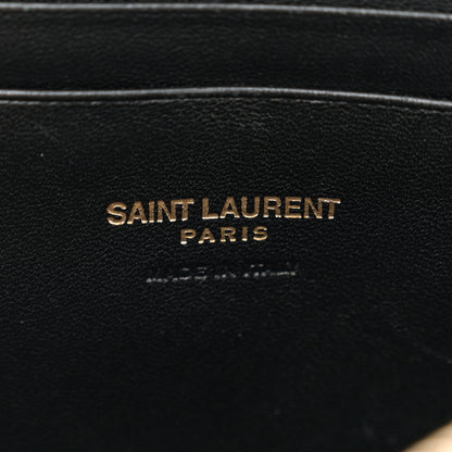 Saint Laurent Grain De Poudre Matelasse Monogram Mini Lou Camera Bag Black 6 of 11
