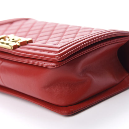 Chanel Lambskin Quilted Medium Boy Flap Red 7 of 13