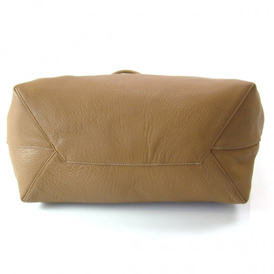 Cervo Deerskin Shopper Tote Cammello