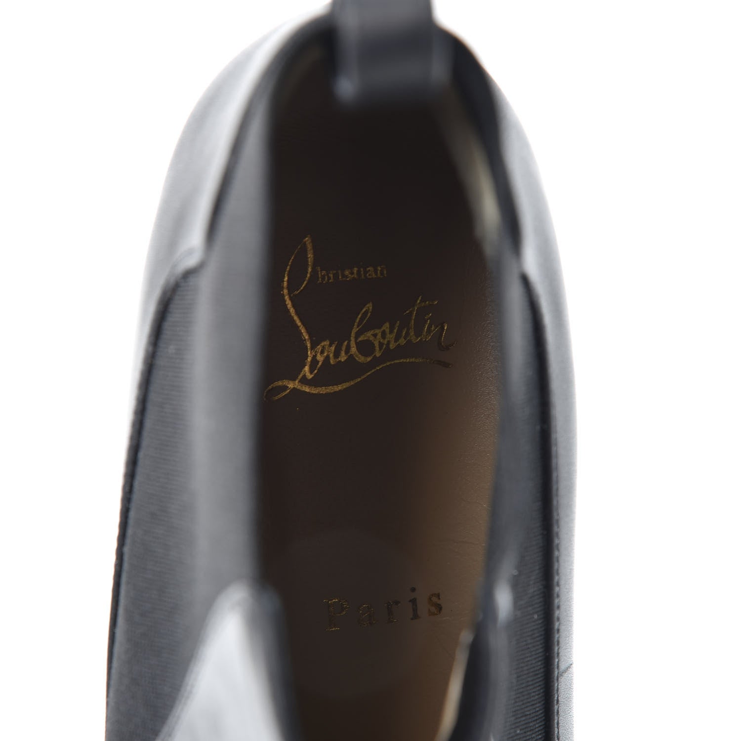 Christian Louboutin Calfskin Ingrassato Womens Marmada Flat Chelsea Boots 38 Black 8 of 9