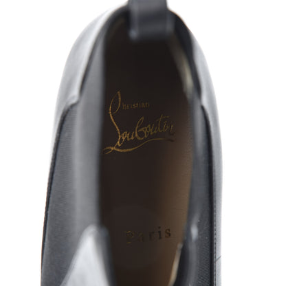 Christian Louboutin Calfskin Ingrassato Womens Marmada Flat Chelsea Boots 38 Black 8 of 9