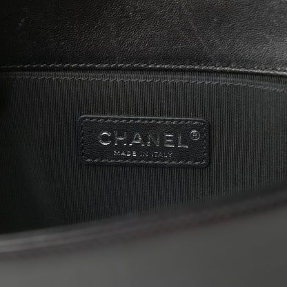 Chanel Lambskin Quilted Medium Boy Flap Black 6 of 16