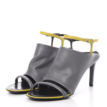 Balenciaga Lambskin Bi-Color Open Toe Glove Sandal 38 Grey 3 of 8