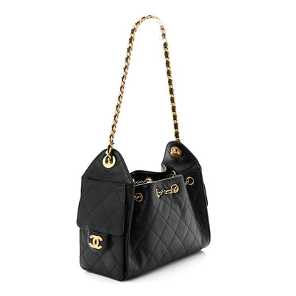 Chanel Caviar Quilted Mini Chanel 25 Handbag Black 3 of 10