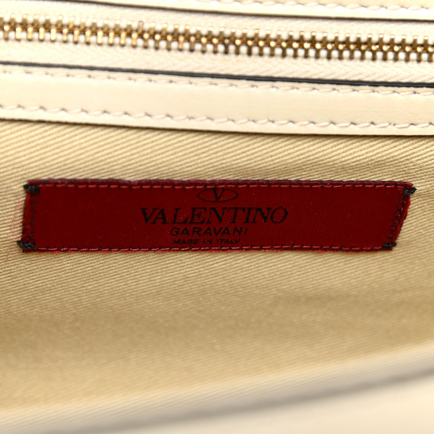 Valentino Garavani Vitello Medium Glam Lock Rockstud Flap Light Ivory 5 of 20
