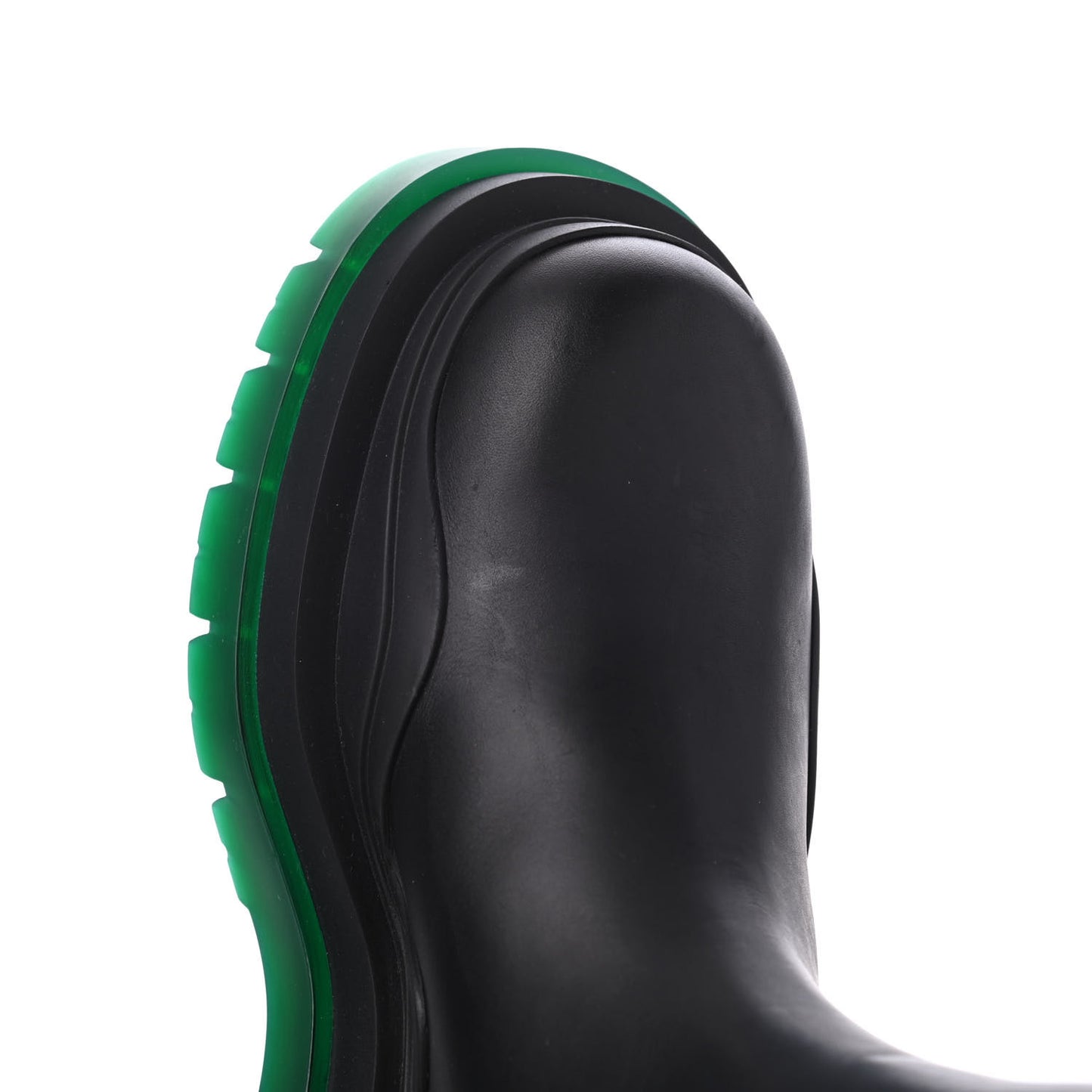 Calfskin The Tire Chelsea Boots 37 Black Green