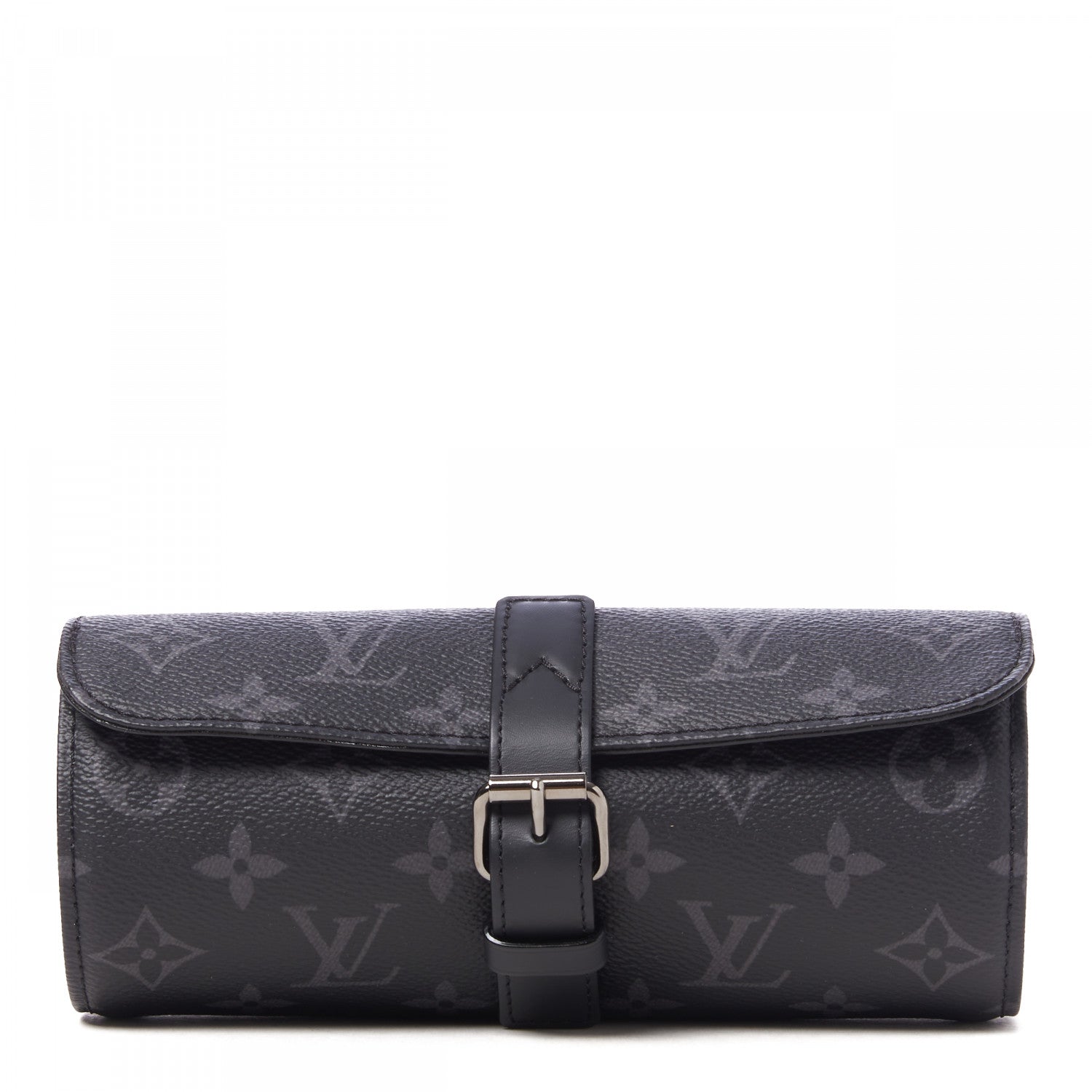 Louis Vuitton Monogram Eclipse 3 Watch Travel Case 1 of 8