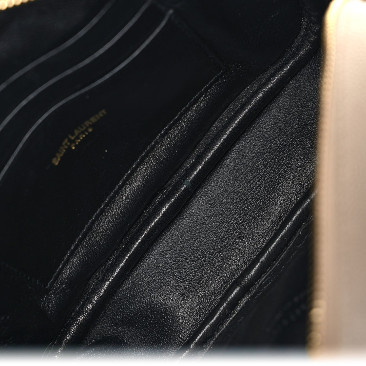 Grain De Poudre Matelasse Monogram Mini Lou Camera Bag Dark Beige