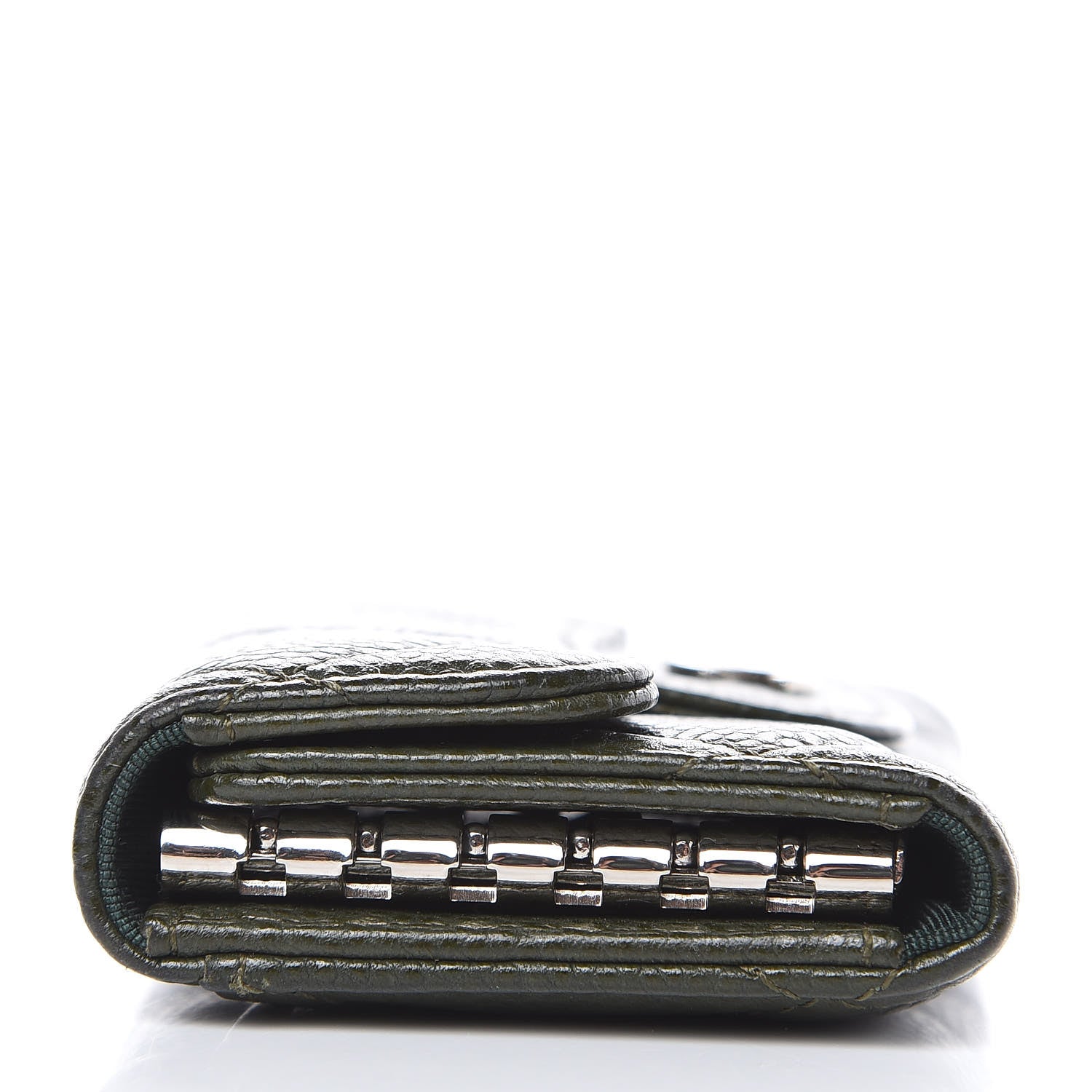 Chanel Caviar Quilted 6 Key Holder Green 8 of 12