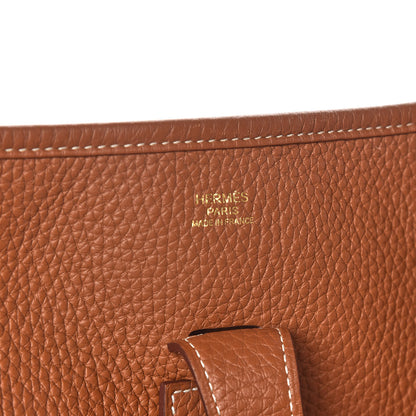 Hermes Taurillon Clemence Evelyne III GM Gold 6 of 15