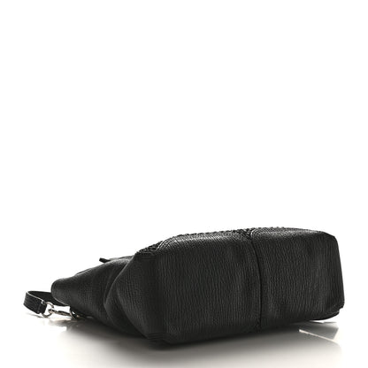 3.1 Phillip Lim 3.1 Textured Calfskin Woven Panel Medium Pashli Satchel Black Silver 4 of 8