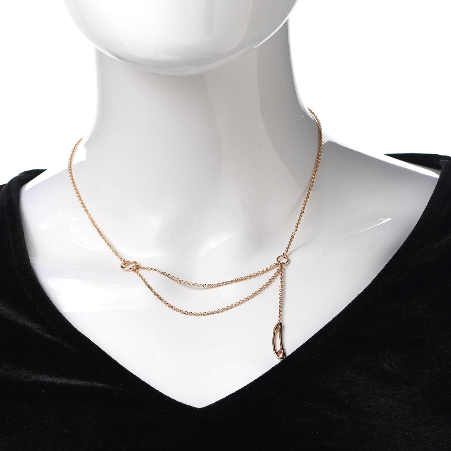 18K Rose Gold TPM Chaine d'Ancre Punk Necklace SH