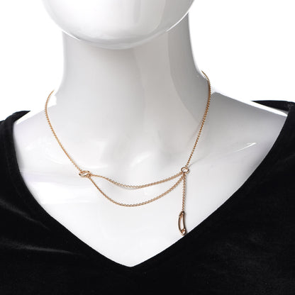 Hermes 18K Rose Gold TPM Chaine d'Ancre Punk Necklace SH 2 of 6