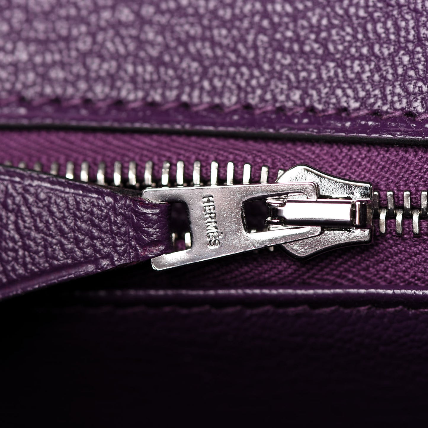 Ostrich Shiny Alligator Birkin Touch 30 Violine