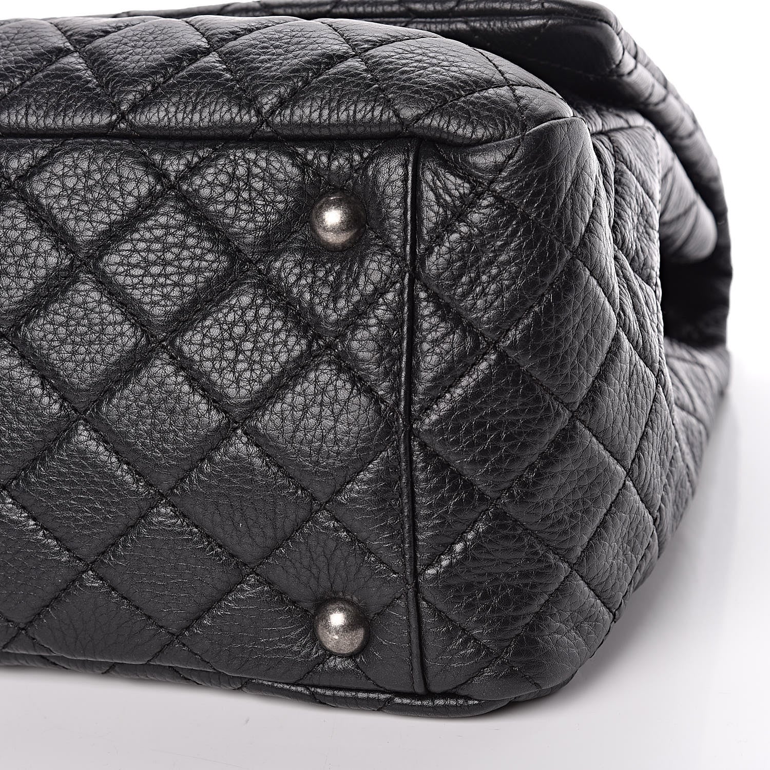 Chanel Calfskin Quilted XXL Travel Flap Bag Black 9 of 9