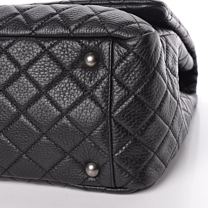 Chanel Calfskin Quilted XXL Travel Flap Bag Black 9 of 9