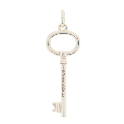 Tiffany Sterling Silver Small Oval Key Pendant 2 of 3